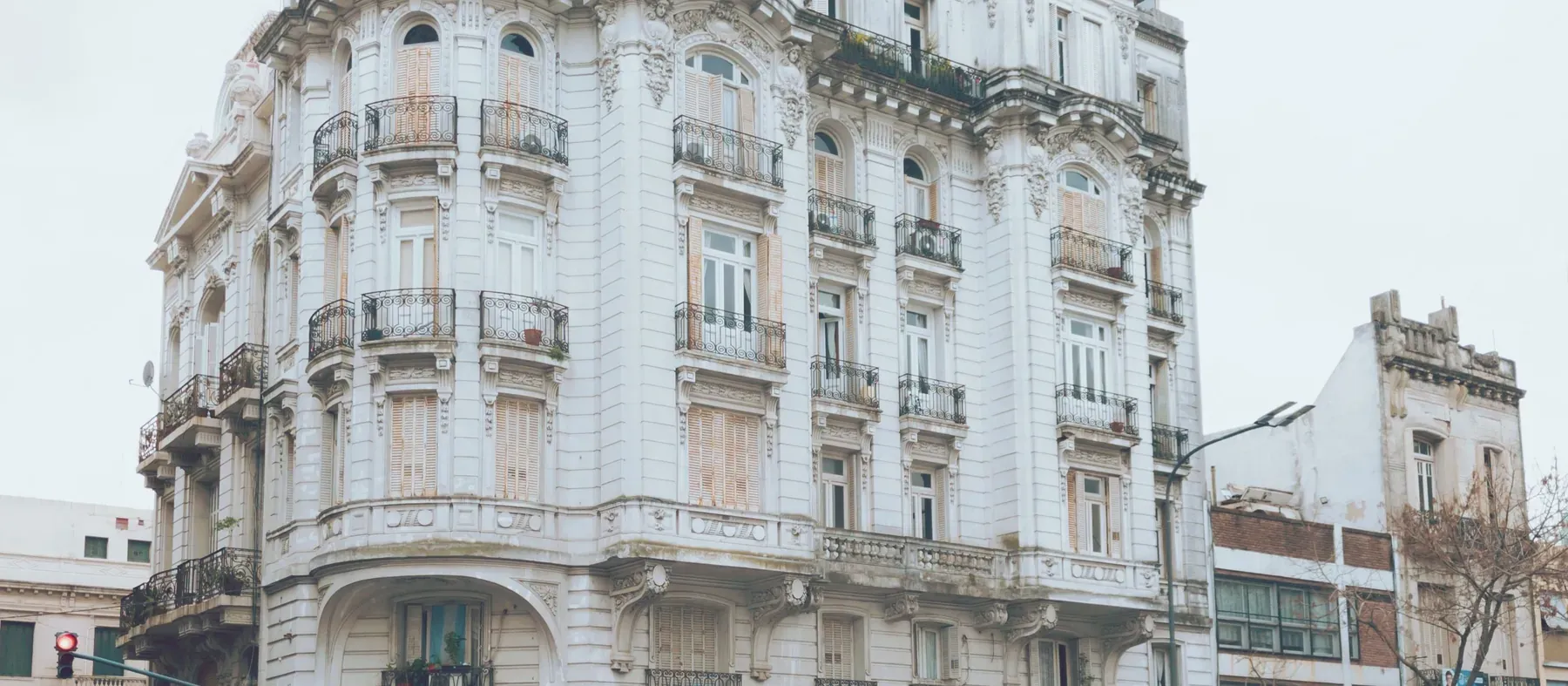 Belle Époque apartment buildings in the Recoleta district of Buenos Aires
